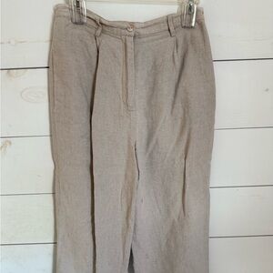 Women’s Linen Tan Pants